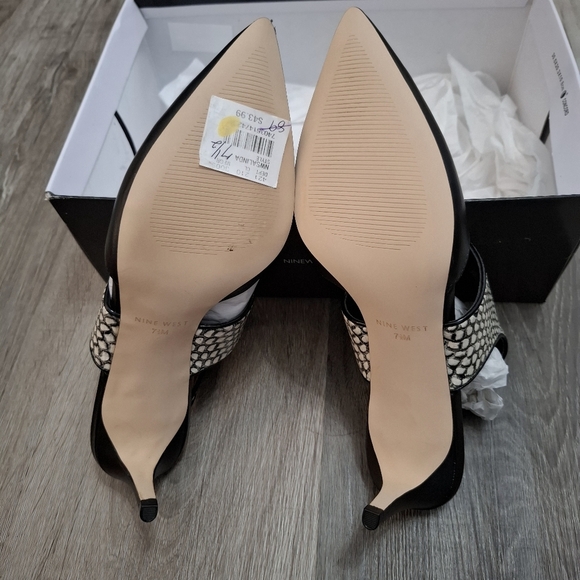 Nine West heels Shoes Womens Snake Print New with defects Size 7.5 - Picture 7 of 13